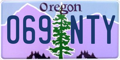 OR license plate 069NTY