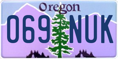 OR license plate 069NUK