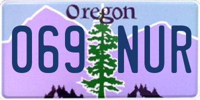 OR license plate 069NUR