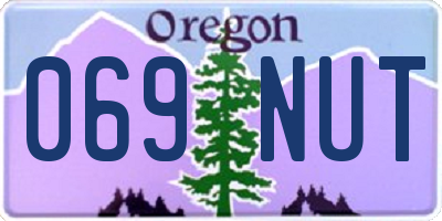 OR license plate 069NUT