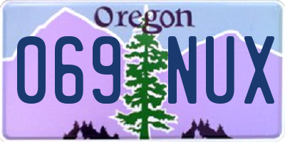 OR license plate 069NUX