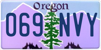 OR license plate 069NVY