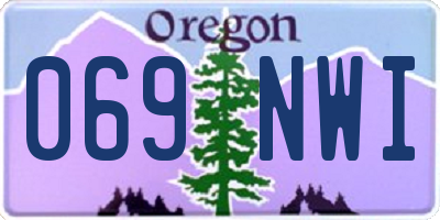 OR license plate 069NWI