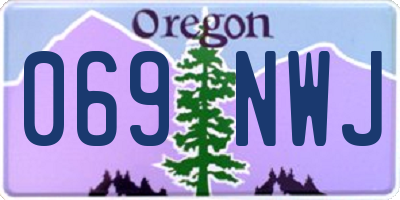 OR license plate 069NWJ