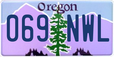 OR license plate 069NWL