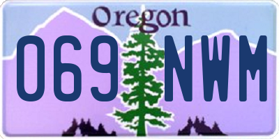 OR license plate 069NWM