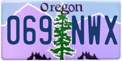 OR license plate 069NWX