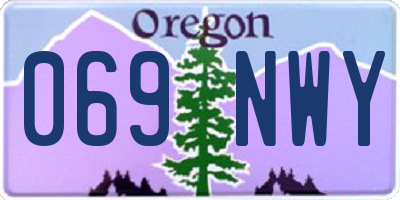 OR license plate 069NWY