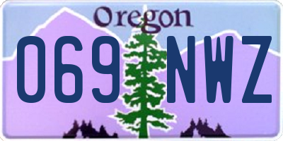 OR license plate 069NWZ