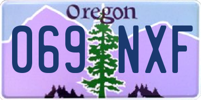 OR license plate 069NXF