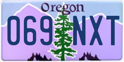 OR license plate 069NXT