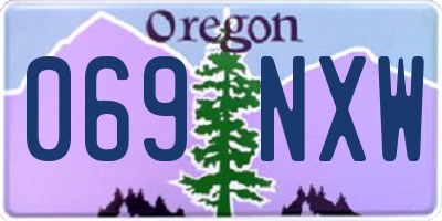 OR license plate 069NXW