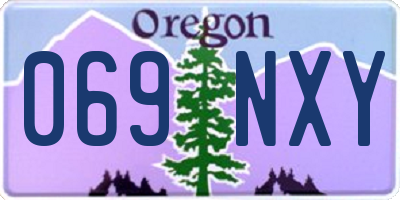 OR license plate 069NXY