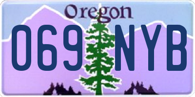 OR license plate 069NYB
