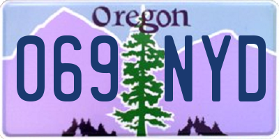 OR license plate 069NYD