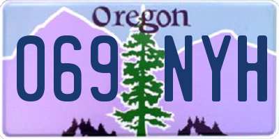 OR license plate 069NYH