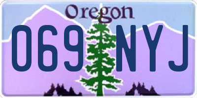OR license plate 069NYJ