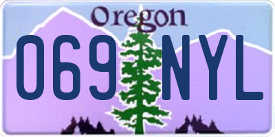 OR license plate 069NYL