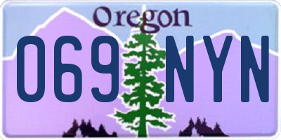 OR license plate 069NYN