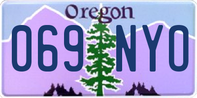 OR license plate 069NYO