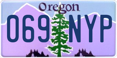 OR license plate 069NYP
