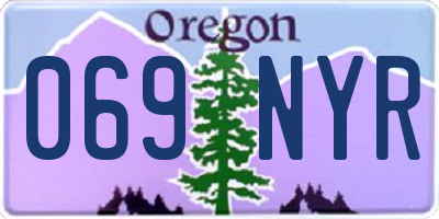 OR license plate 069NYR