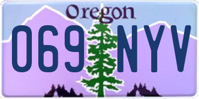 OR license plate 069NYV