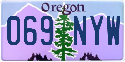 OR license plate 069NYW