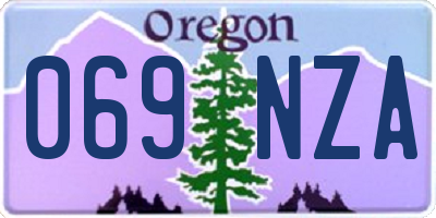 OR license plate 069NZA