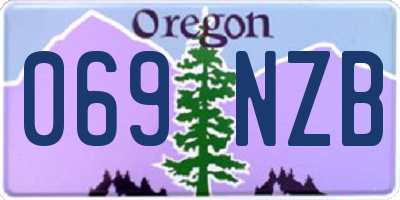 OR license plate 069NZB