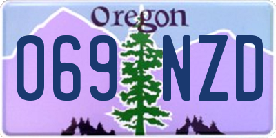 OR license plate 069NZD