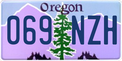 OR license plate 069NZH