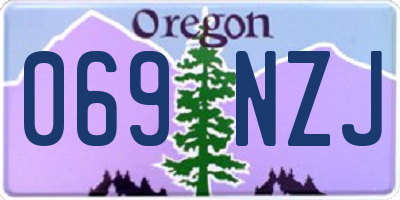 OR license plate 069NZJ