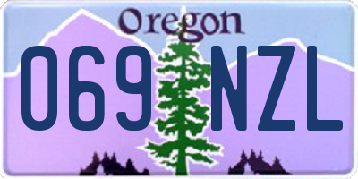 OR license plate 069NZL