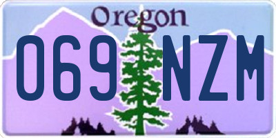 OR license plate 069NZM