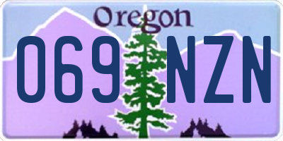 OR license plate 069NZN