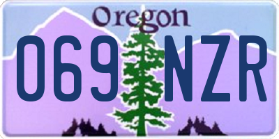 OR license plate 069NZR