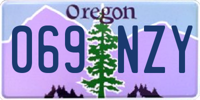 OR license plate 069NZY