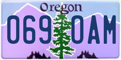 OR license plate 069OAM