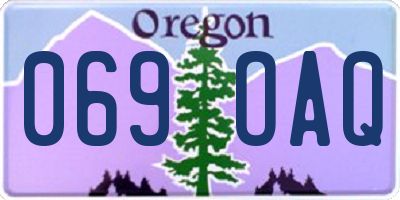 OR license plate 069OAQ