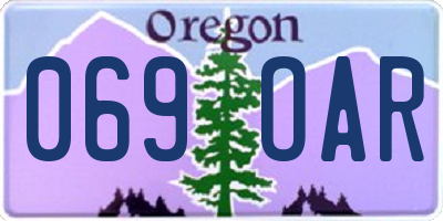 OR license plate 069OAR