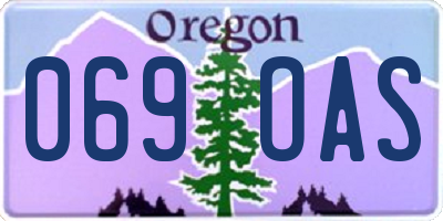 OR license plate 069OAS