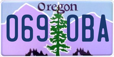 OR license plate 069OBA