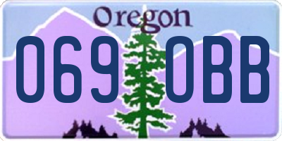 OR license plate 069OBB