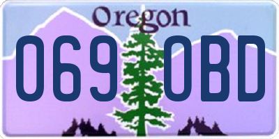OR license plate 069OBD