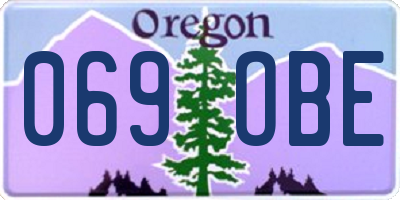 OR license plate 069OBE