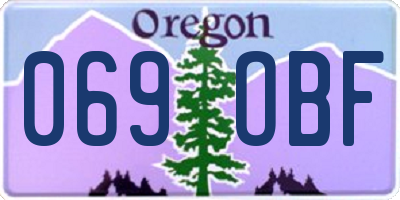 OR license plate 069OBF