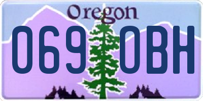 OR license plate 069OBH