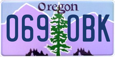 OR license plate 069OBK