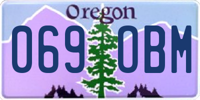 OR license plate 069OBM